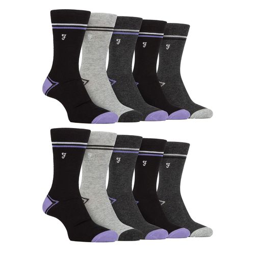 Herren 10er-Pack bunte Bambussocken