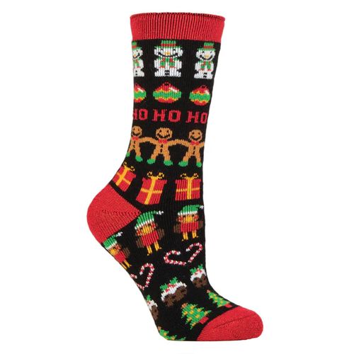 Damen Flauschige Weihnachtssocken von Heat Holders Lite