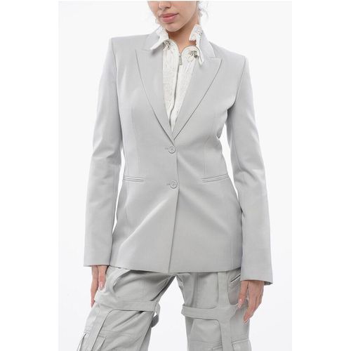 CORPORATE TECH Slim Fit Blazer mit steigendem Revers in Grau