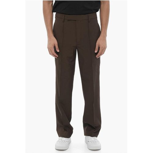 Slim Fit Hose aus technischem Gewebe in Braun