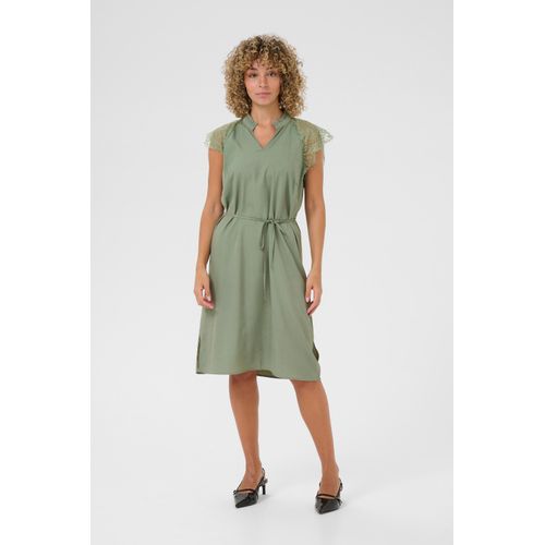 Kleid Gerade Passform Lorbeerkranz light green