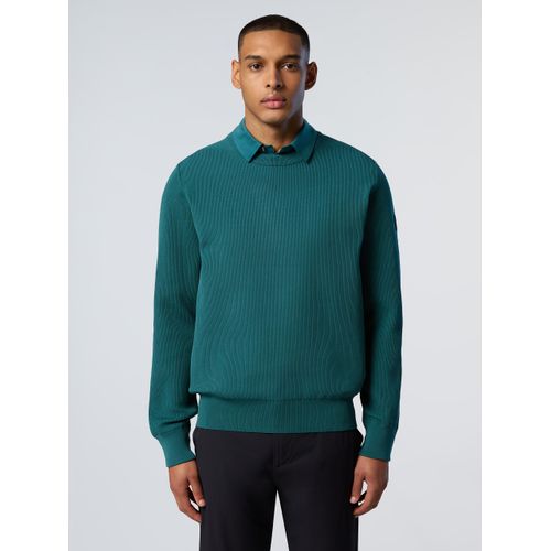 North Sails Pullover Technischer Strickausschnitt mit Rundhalsausschnitt