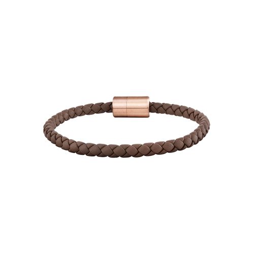 cai Armband Leder olivenblattgegerbt braun rosé