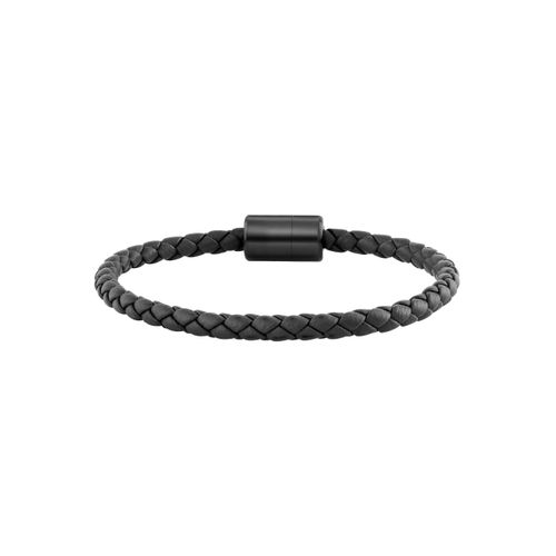 cai Armband Leder olivenblattgegerbt schwarz