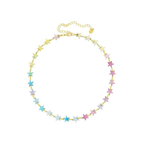 Fashionbox Kette mit Sternen mehrfarbig