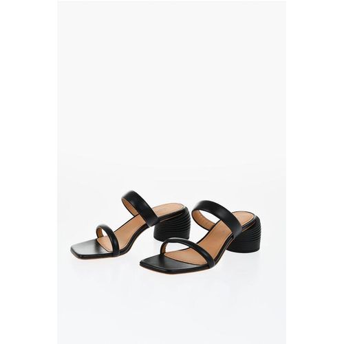 Ledersandalen SPRING mit Standardabsatz 6 cm in Schwarz