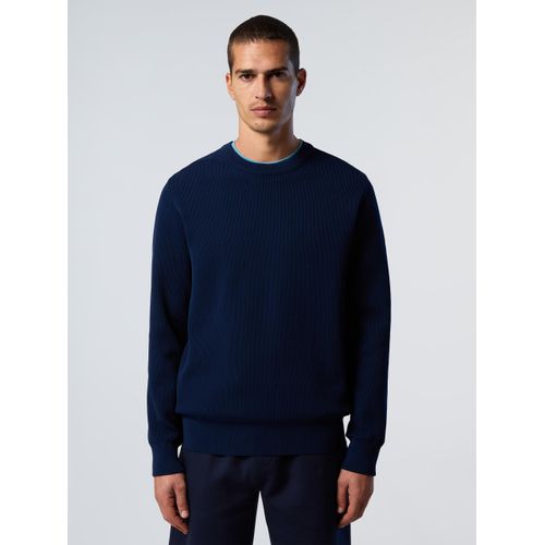 North Sails Pullover Technischer Strickausschnitt mit Rundhalsausschnitt