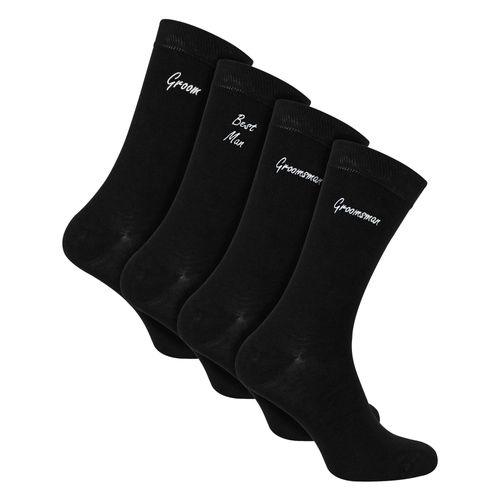 4 Paar Hochzeitsstrümpfe für Bräutigam, Trauzeugen und besten Mann