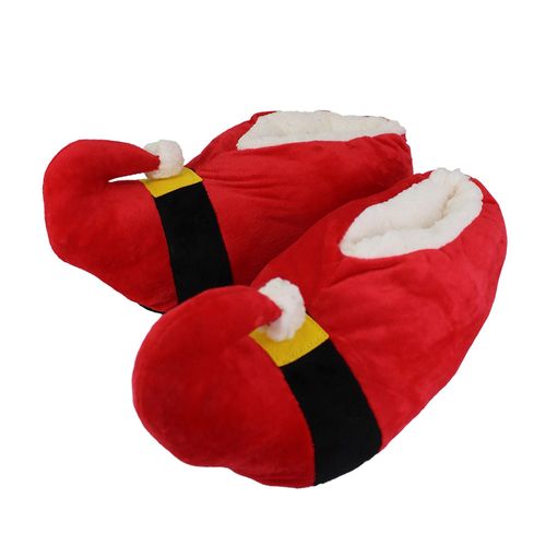 Unisex Weihnachtsweiche Santa Hausschuhe