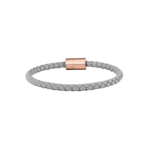 cai Armband Leder olivenblattgegerbt grau rosé