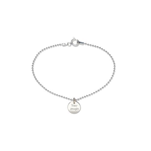 BEKA&BELL Armband 925 Sterling Silber Glänzend 19cm Trauzeugin