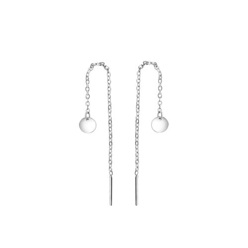 Celesta Silber Durchziehohrringe 925-Sterling Silber rhodiniert