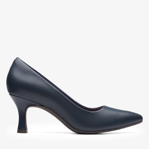 Kataleyna Gem Navy Leder Schuhe