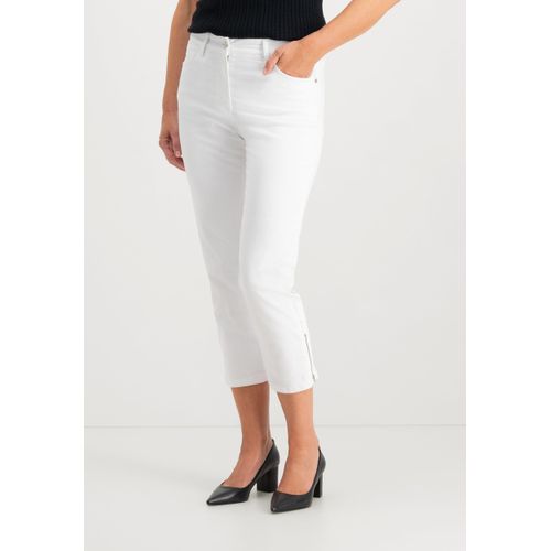 Kora Bunte Jeans aus leichtem Denim mit Knöchellänge | Optisches Weiß