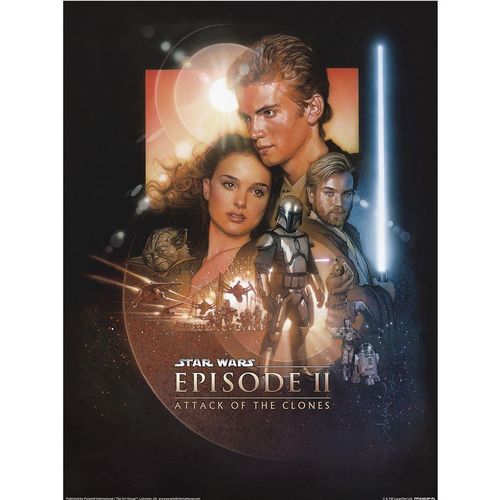 Star Wars - bedruckt "Episode II" (Bunt)