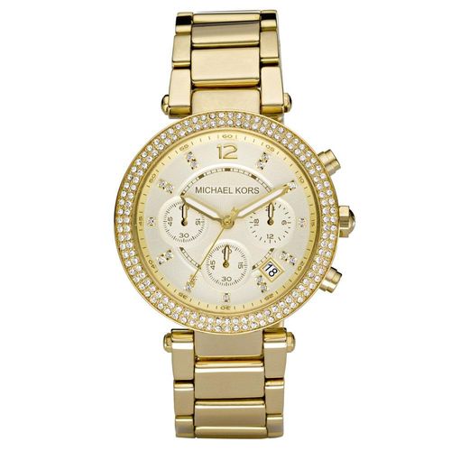 Damenuhr der Marke Michael Kors in der Farbe Gold. Das Gehäuse hat einen Durchmesser von 40 mm. Marke: Michael KorsModellname: MK5354 (40mm)Kategorie: DamenarmbanduhrMaterialien: EdelstahlFarbe: gold