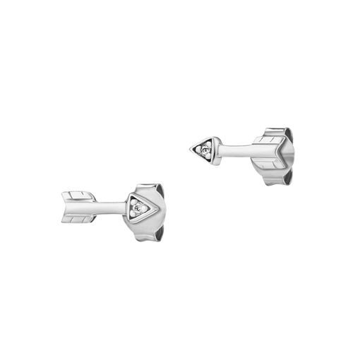 cai Ohrstecker 925/- Sterling Silber rhodiniert Zirkonia Pfeile