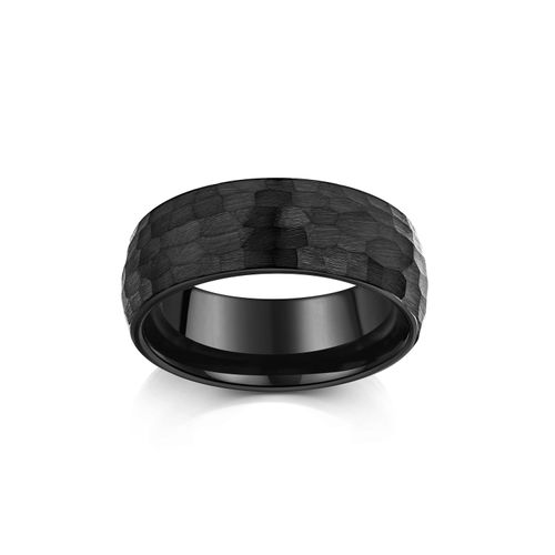 Zeeme Stainless Steel Ring Wolfram schwarz