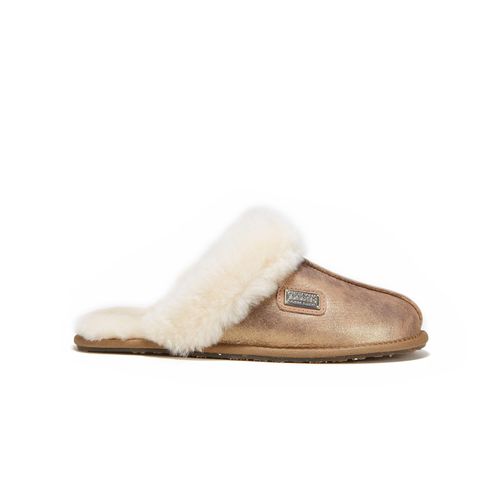 Geschlossene Pantolette Antik Gold