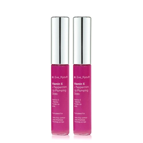 2 x Vitamin E und Pfefferminze Lip Plumps 8ml