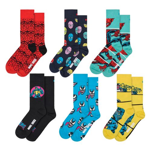 6-Pak Spider-Man Sokken Bundle Novelty Sokken | Cadeau Idee