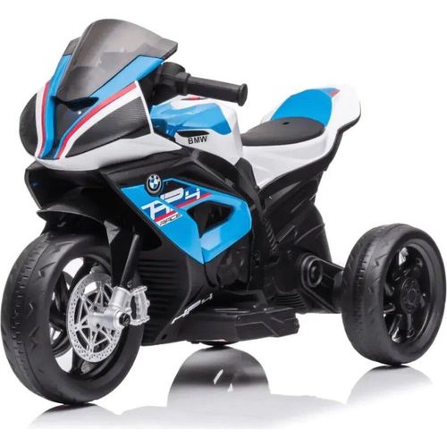 BMW HP4 Mini Kinder Elektromotorrad 7,4V (2–5 Jahre) – Offiziell Lizenziert, mit Stützrädern, LED & MP3 – Kinder Elektro Motorrad – Blau
