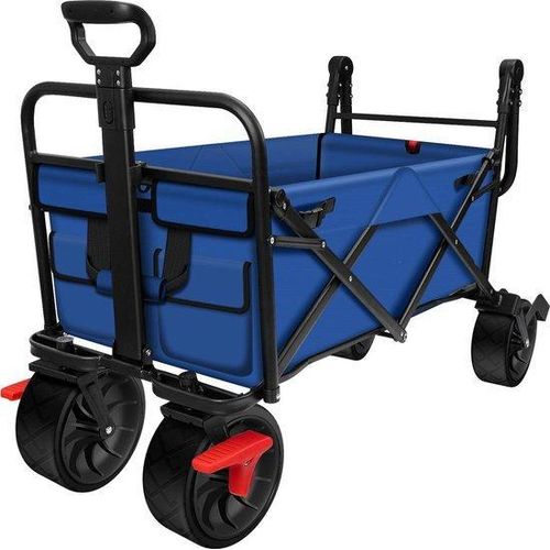 Transportwagen - Opvouwbares Modell - 80KG Tragfähigkeit - Klapbarer Transportwagen aus Wasbarem Polyester