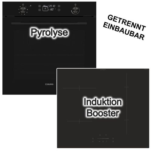 78L Pyrolyse Backofen visioTouch Burg+ 60cm Induktionsfeld Candy Booster Slider App Steuerung