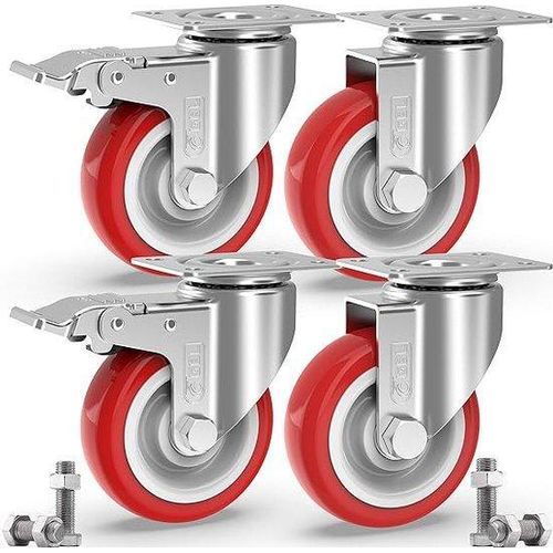 Schwere Güterrollen / Transporttrolley Räder für Möbel - Kautschuk-Schwere Räder - Schwertransport-Kastensätze / Transporträder 800kg Fassungsvermögen