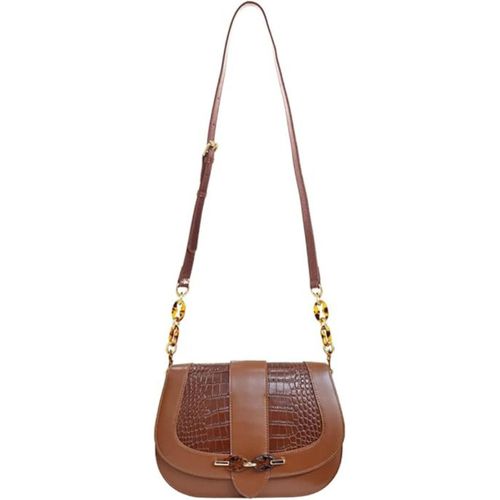 Lamarthe Paris Gaia Damen Leder braun Posttasche