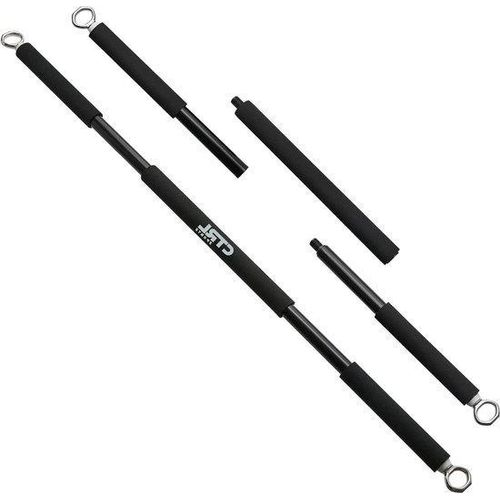 Fitness-Trainingsstang für Squats-Bizeps-Beine-Trizeps-Rückenübungen - 3-teilige Stange für Weights-Bänder - langlebige tragbare Stahl-Workout-Ausrüstung