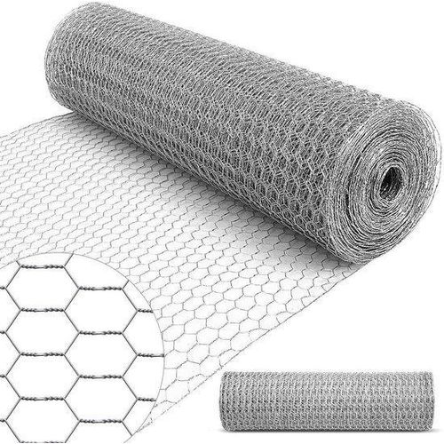 25mm Zeshoekige Tierdraadnet - Gegalvaniseerd Draadnet - Hek mit Draadnet - Tierhaus Hekken - Gartenzaun - 1.0Mx25M Tierbeschutzung