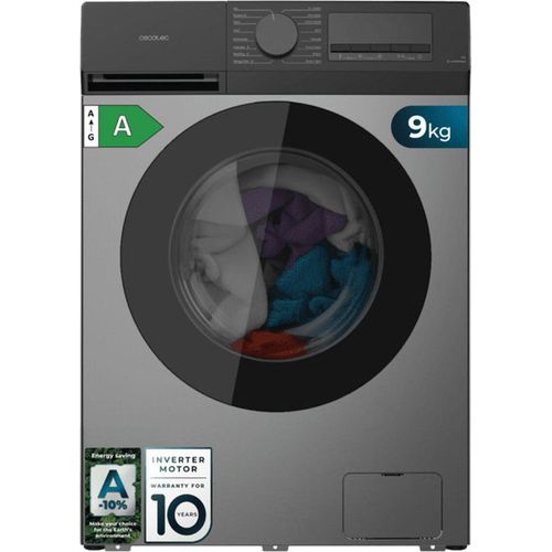 Cecotec Bolero DressCode 9450 Inverter Steel, Frontlader, 9 kg, B, 76 dB, 1400 RPM, A