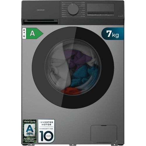 Cecotec Bolero DressCode 7450 Inverter Steel, Frontlader, 7 kg, C, 76 dB, 1200 RPM, A