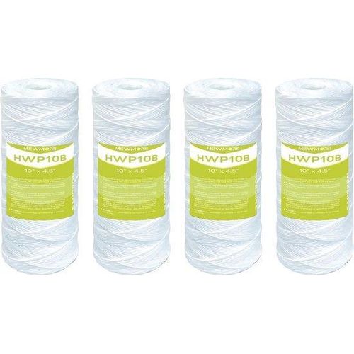 5-Mikron-Wasserfilterpatron für das ganze Haus - Drahtgewundene Sedimentfilter für Leitungswasser - Packung von 4