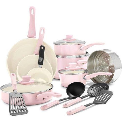 PFAS-freies Kochgeschirr-Set, Backofen- und Herd-geeignet, 2-teilig, Non-stick, Backpulver- und Pfannen-Set