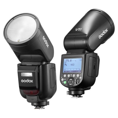 GODOX V1 PRO F 2,4-GHz-Funkblitz für Kameras, 1/8000 s HSS, 1,3 s Ladezeit, M/TTL-Blitzmodus, 10-stufige Helligkeitsregelung, Typ-C-Stromversorgung