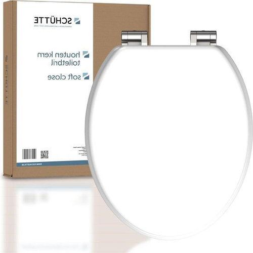 WC-Sitzgelegenheit aus MDF - Belastbar bis 175 kg - Weiß