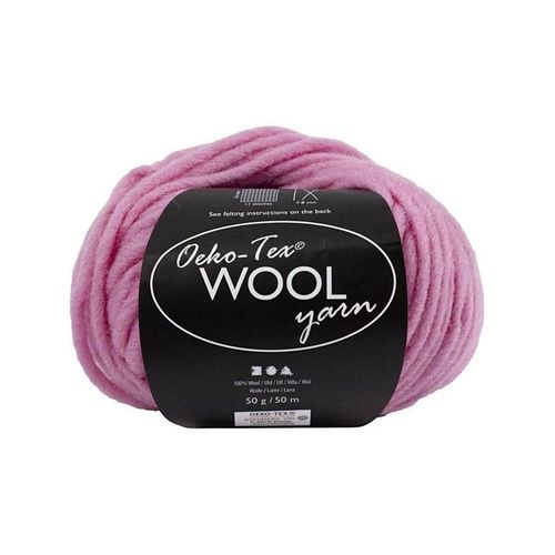 Creativ Company Wool yarn Light pink 50m