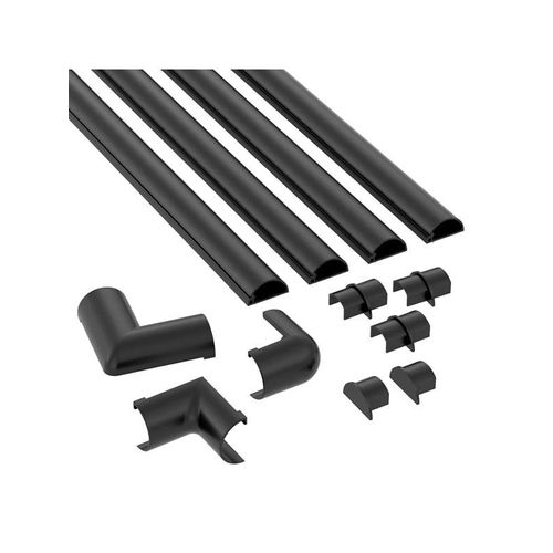 D-LINE Trunking Kit 20x10 4x 1.0m Black