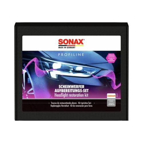 SONAX Aufbereitungs-Set, Scheinwerfer PROFILINE ScheinwerferAufbereitungsSet [300 ml] 04056410 0.3l