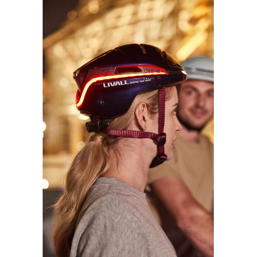 Livall EVO21, Helm mit offenem Visier, Hybridschalenbau