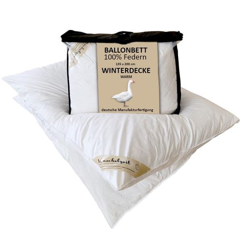 Ballonbett Kuschelzeit in 135x200 cm - mit 3000 Gramm Füllung aus 100% Federn