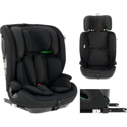 Novi Jules V2 i-Size Kindersitz (R129) – Isofix & Top Tether – 76–150 cm – 5-Punkt-Gurt - Schwarz