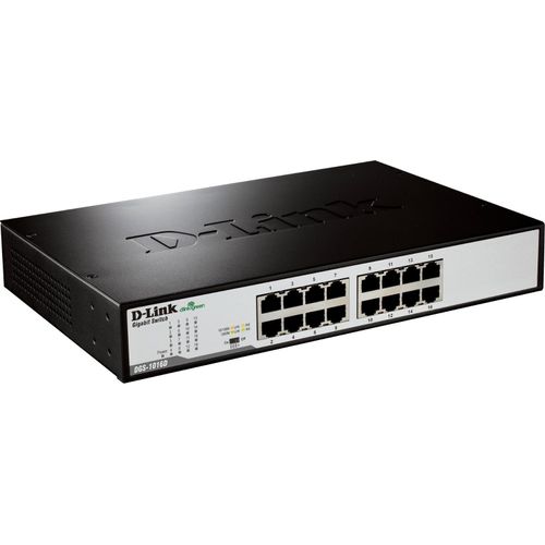 D-Link | 16-Port Gigabit Unmanaged Desktop Switch | DGS-1016D | Unmanaged | Desktop | Anzahl der 10/100 Mbps Ports (RJ-45) | Anzahl der 1 Gbps Ports (RJ-45) | Anzahl der SFP Ports | Anzahl der p