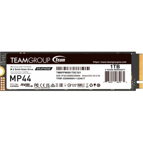 Team Group SSD Team MP44 M.2 1TB PCIe G4x4 2280 - Solid State Disk
