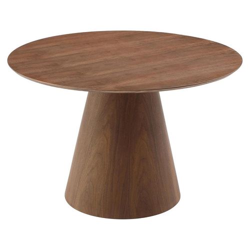 Runder Esstisch für 4 Personen aus MDF - Natur dunkel - ANTALYSIS