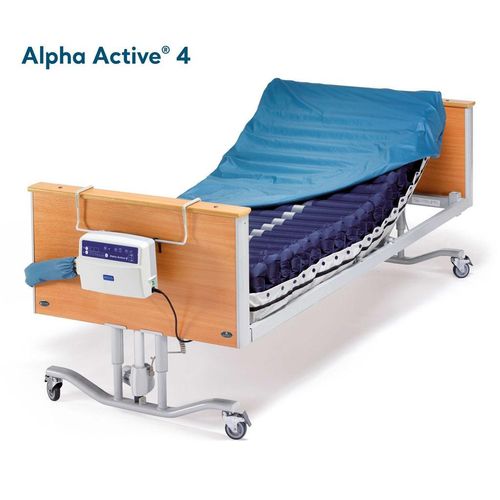 Arjo Alpha Active 4 Wechseldruckmatratze, Dekubitus-Therapie bis Grad 4, Matratzenersatzsystem komplett, bis 200 kg (Matratze+Aggregat sep. verpackt)