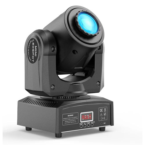 LED Moving Head Spot - ZQ02006 - 150 W RGBW - Gobos - DMX512 - Soundsteuerung - 90–240 V - EU-Stecker - Schwarz