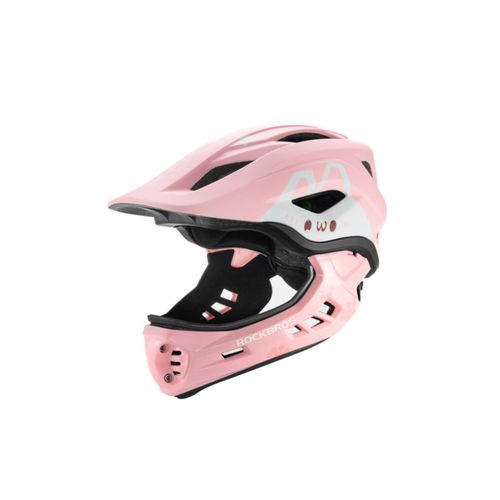 TT-32001 Rabbit Kinder Fahrradhelm mit Kinnschutz Größe S Rosa